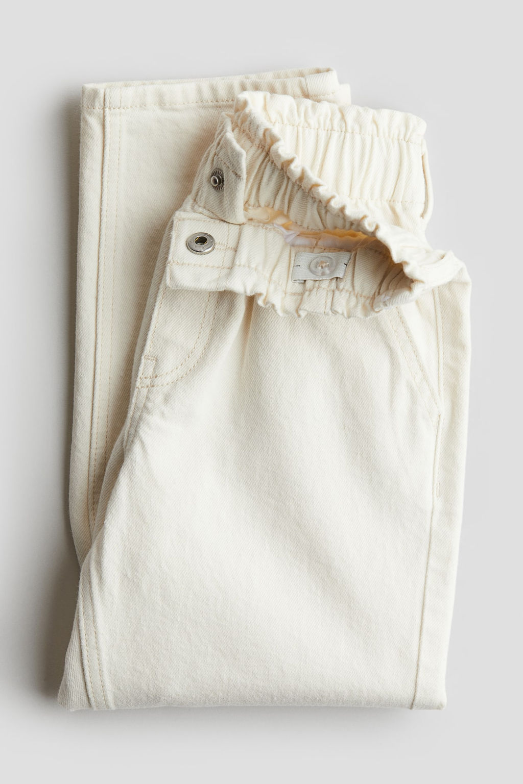 Vaquero paper bag de corte relajado - H&m фото 5