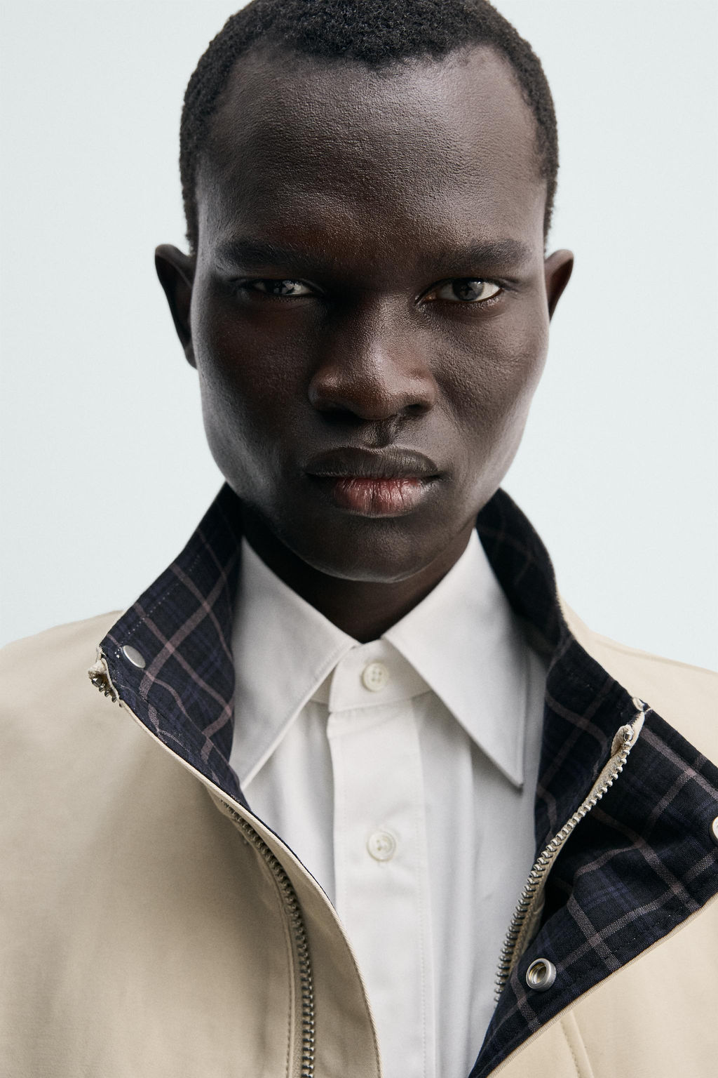 CAZADORA CUELLO CONTRASTE / Crema - Zara фото 5