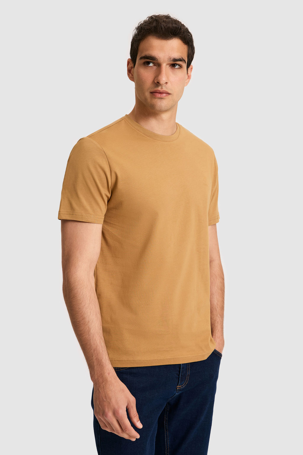 Erkek Regular Fit Bisiklet Yaka Coconut Basic Ti__rt - U.s. polo assn фото 3