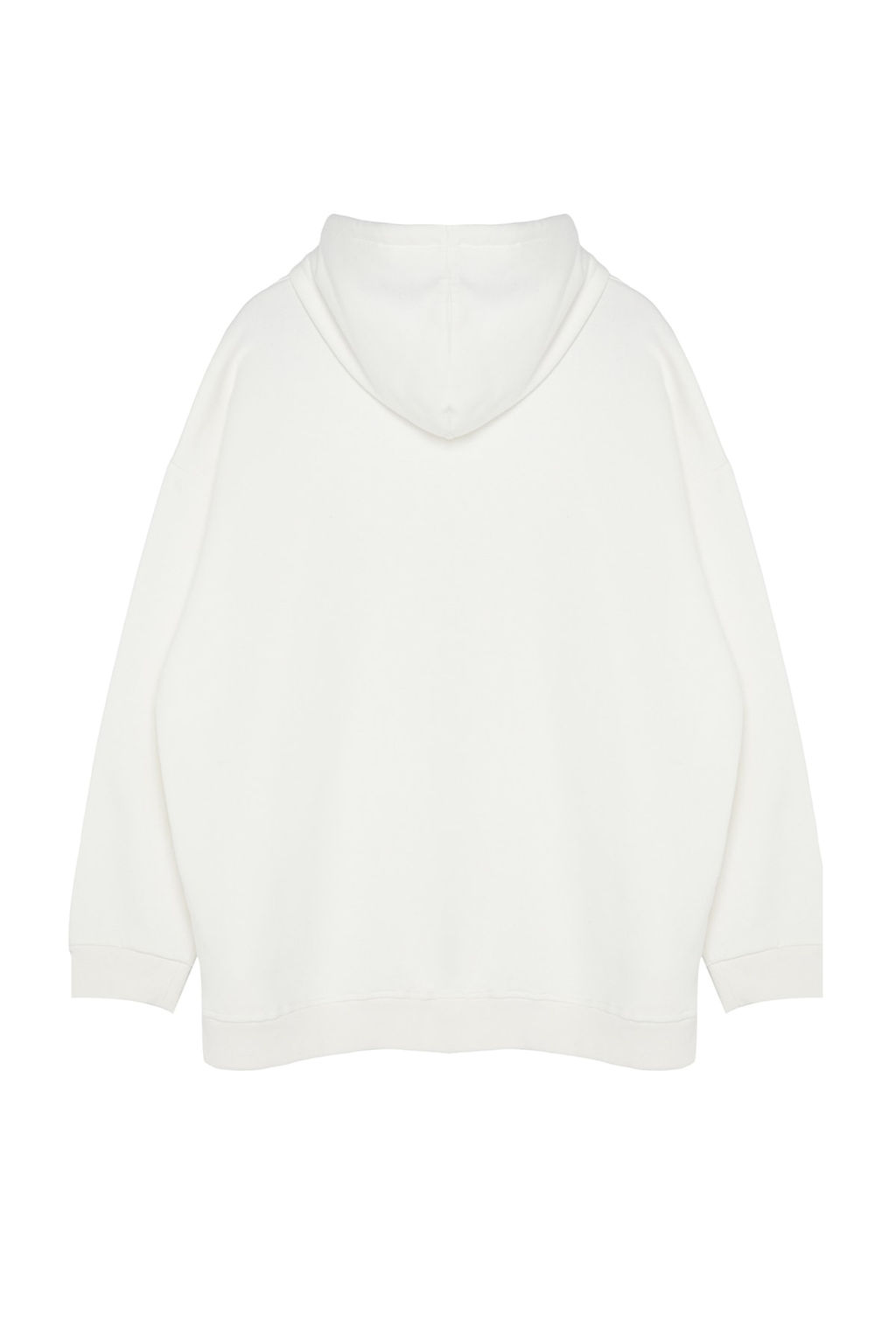 TRENDYOL MAN Antrasit Buyuk Beden Oversize Basic Rahat Kapusonlu Etiketli Ici Polarl? Sweatshirt TMNAW24AO00000 - Trendyolmilla фото 15