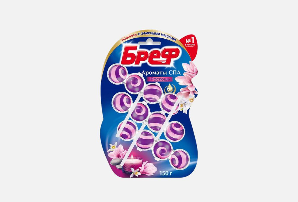 БРЕФ чист.блок д/унитаза 3х50гр АРОМАТЫ СПА Роскошь