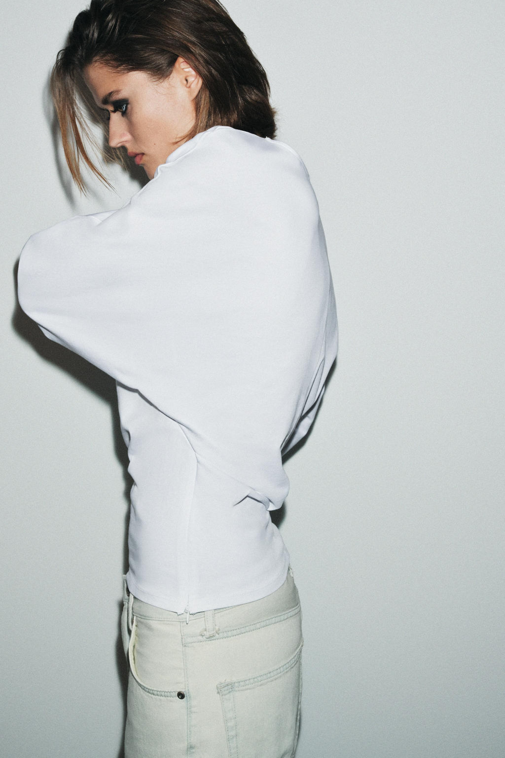HEAVY COTTON LONG SLEEVE T-SHIRT - Zara фото 2