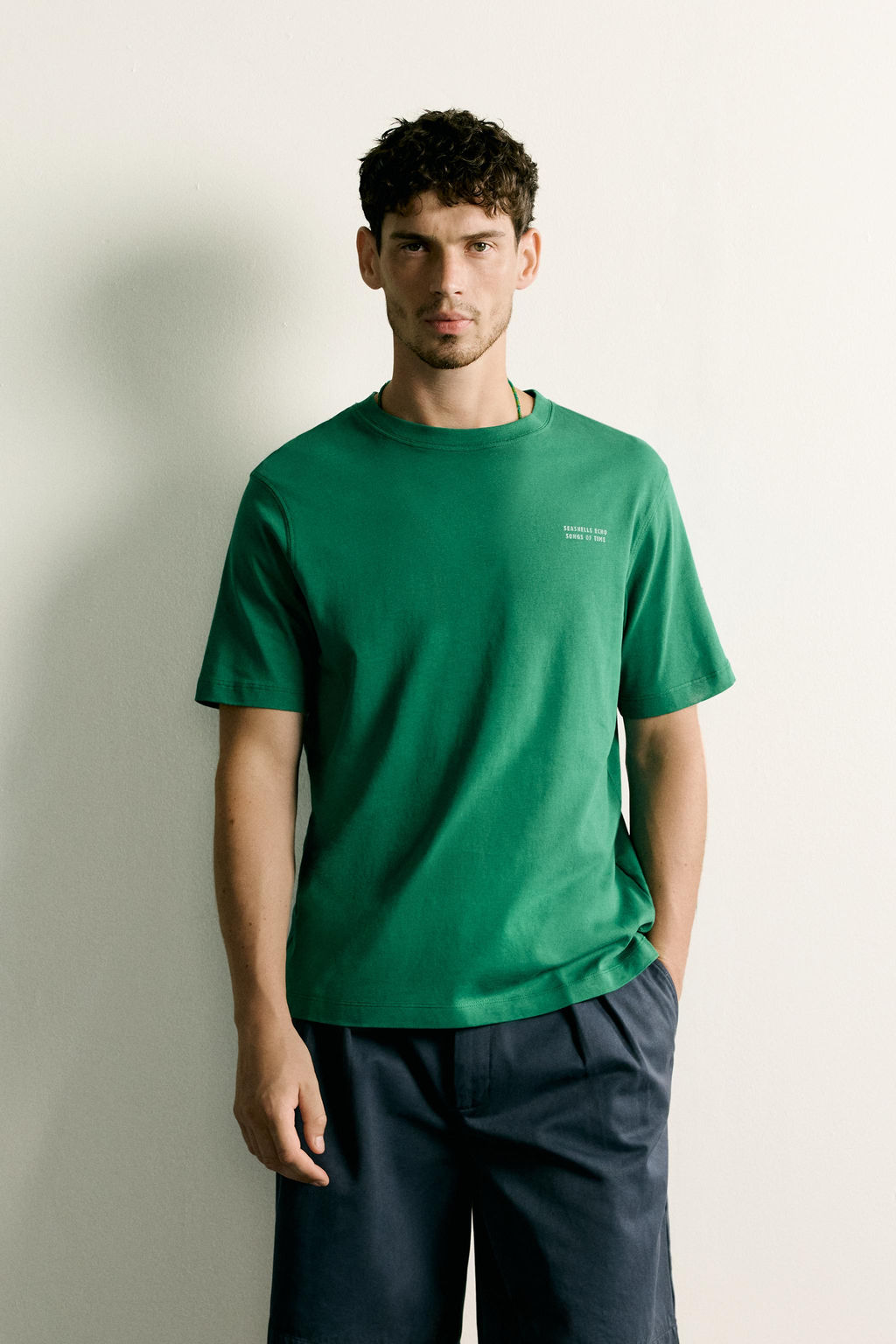 CAMISETA REGULAR FIT ESTAMPADOS COMBINADOS / VERDE - Zara фото 2
