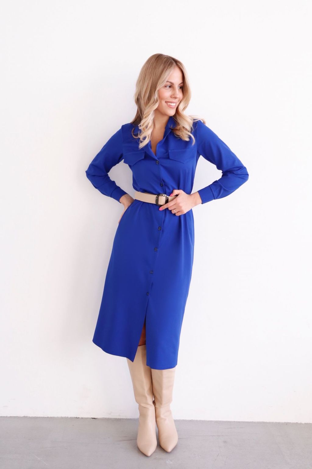 Платье-рубашка с английским воротником - Martichelli фото 56