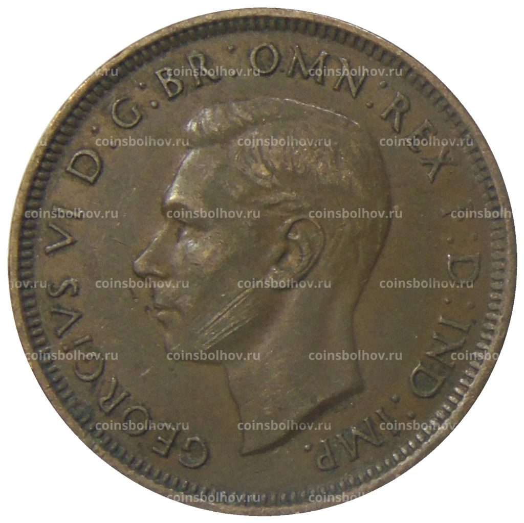 1/2 пенни 1938 года Австралия