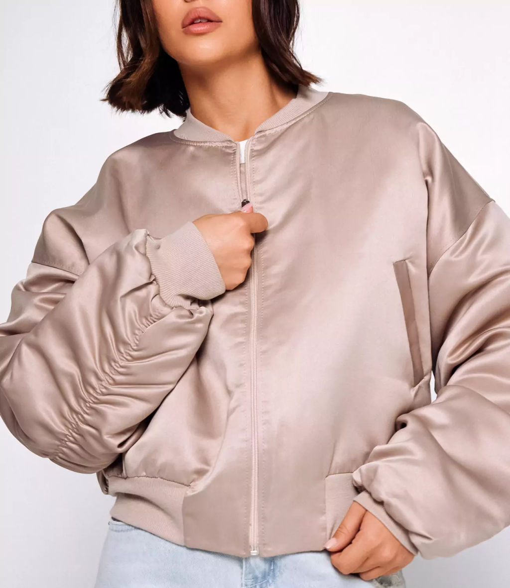 Бомбер #БШ2656, капучино