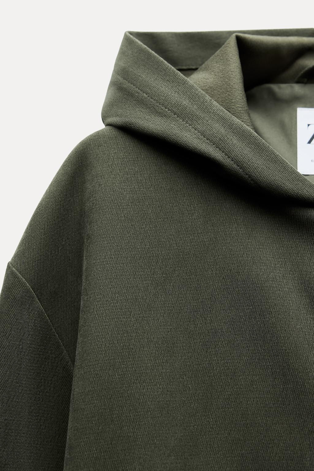 TEXTURED BOMBER JACKET WITH HOOD - Zara фото 11