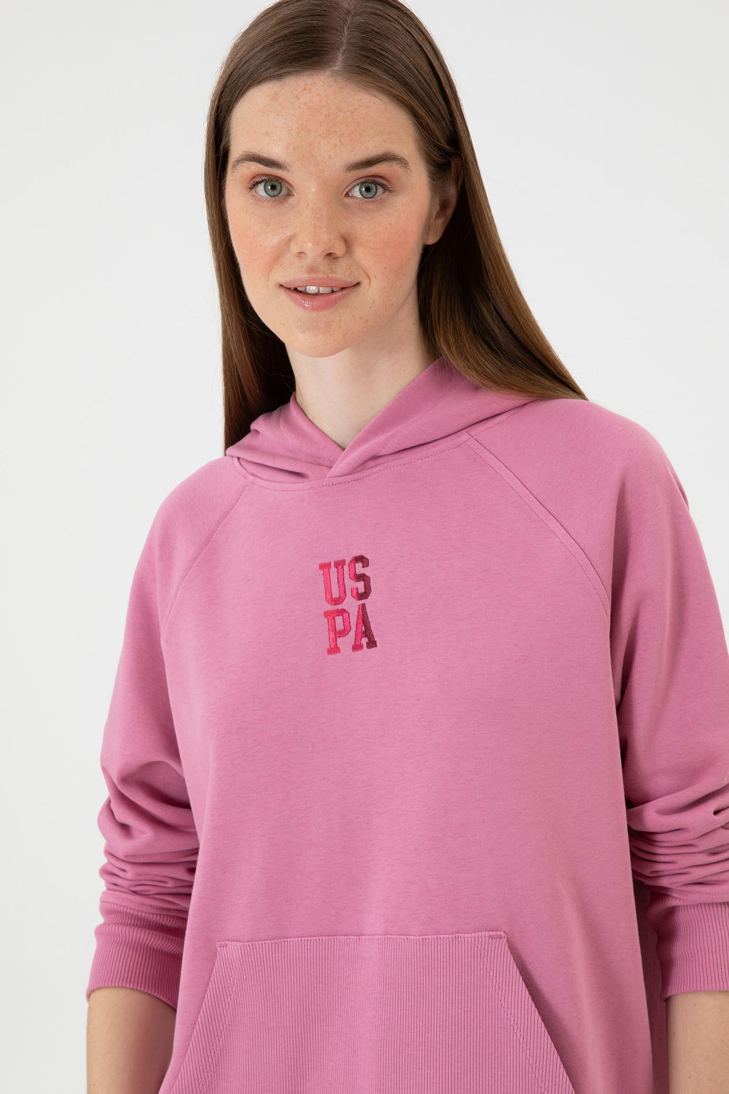Kad_n Pembe Sweatshirt Sepette S_rpriz _ndirim - U.s. polo assn фото 2