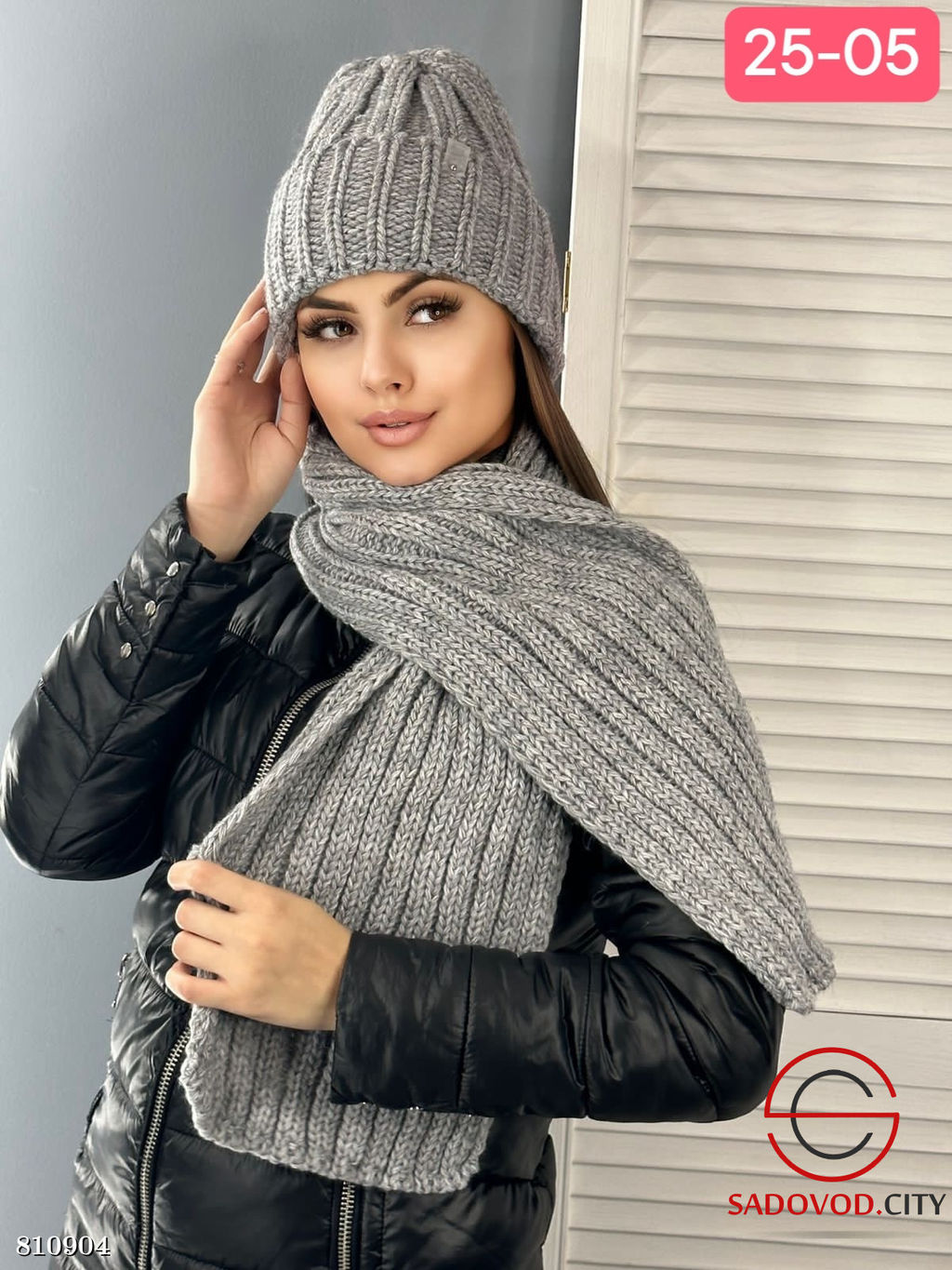 Комплект зимний шапка и снуд - Bruno фото 2