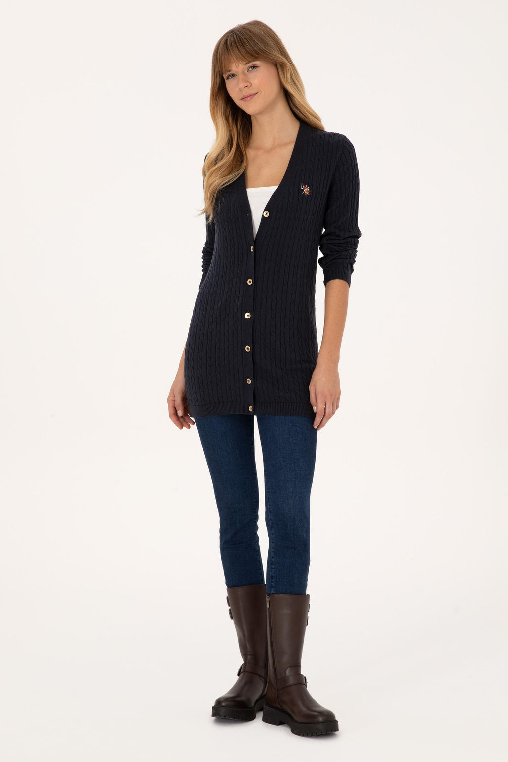 Kad_n Lacivert Basic Triko H_rka - U.s. polo assn фото 4