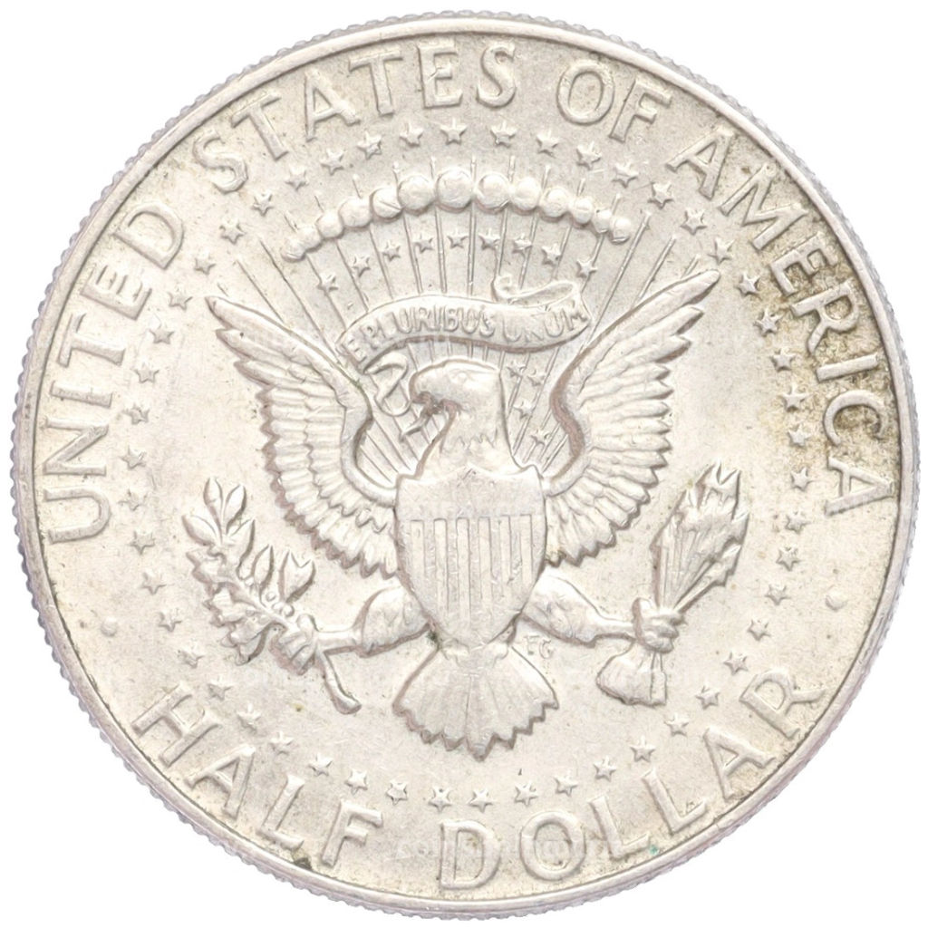 Монета 1/2 доллара (50 центов) 1967 года США