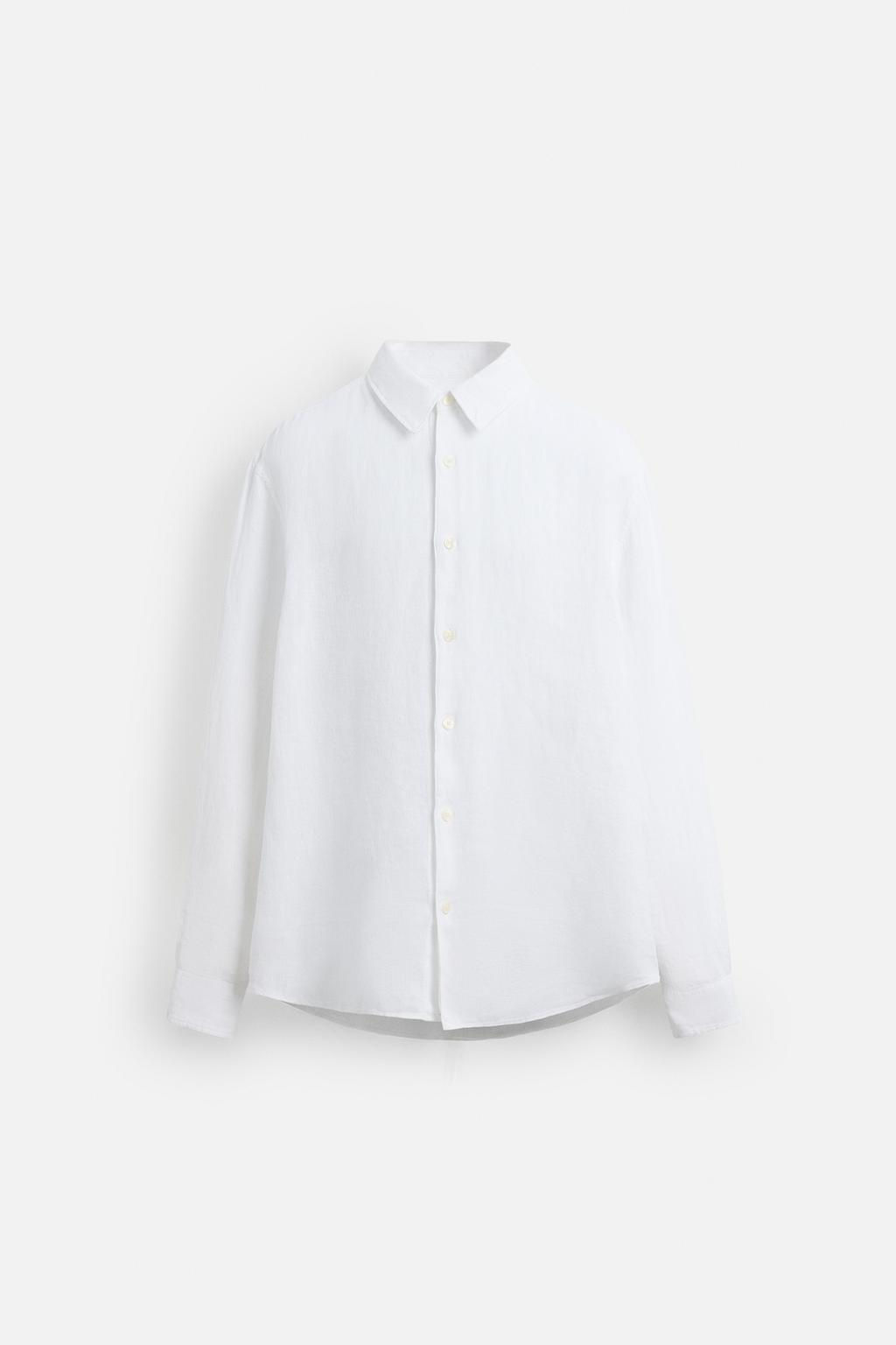 100% LINEN SHIRT - Zara фото 23