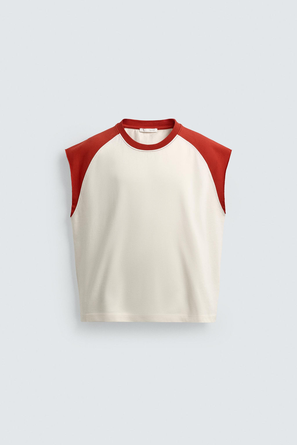 CAMISETA TANK COLOR BLOCK / Crudo
