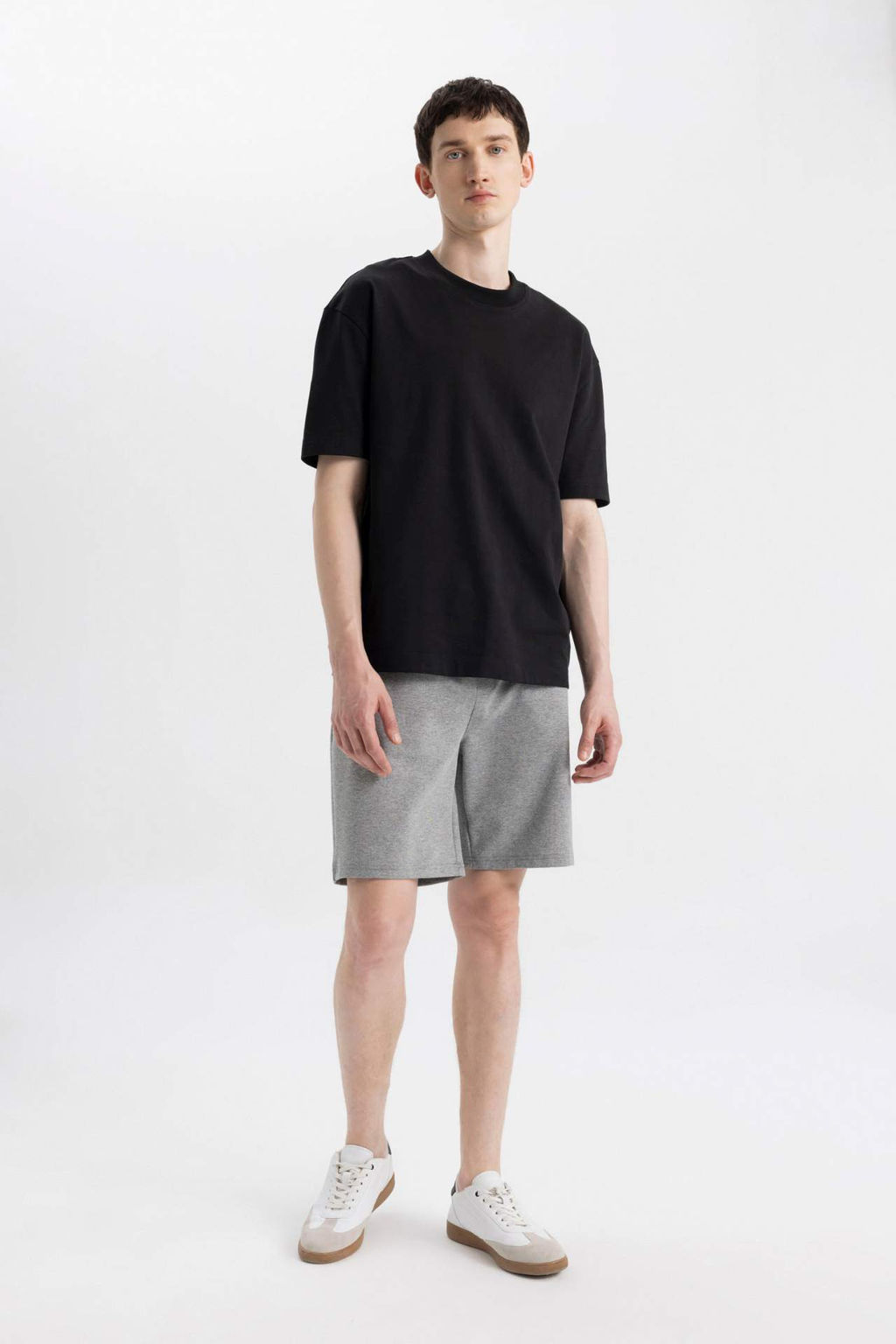 Slim Fit Dar Kesim Fermuar Cepli Basic Duz Sort - Defacto фото 4