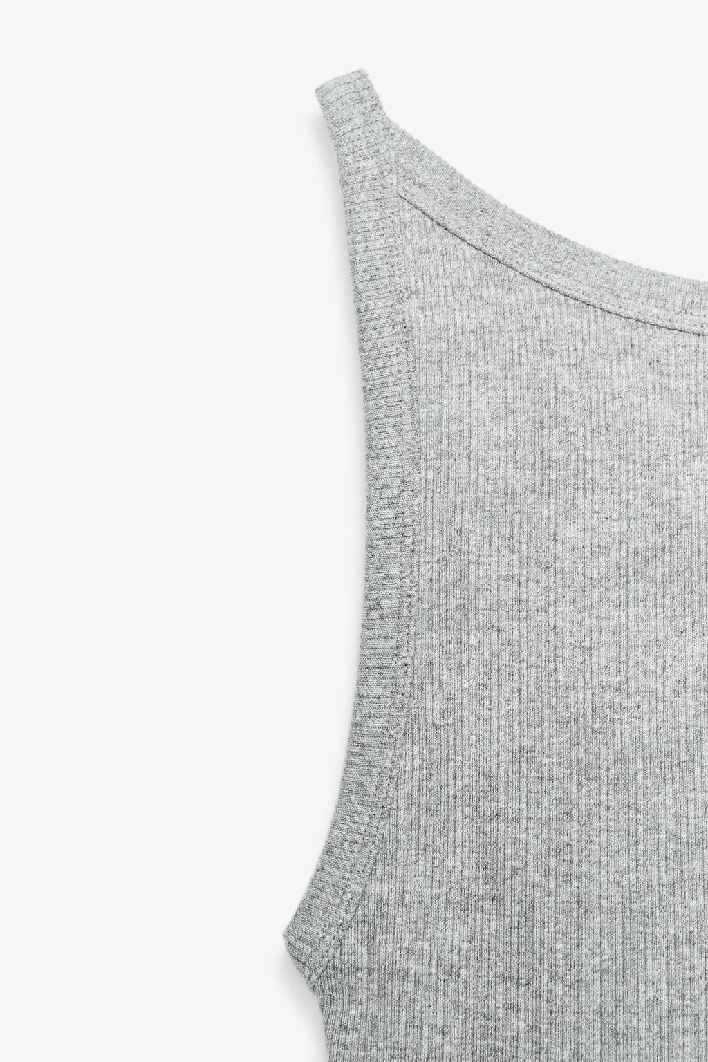 RIBBED HALTER TOP - Zara фото 9