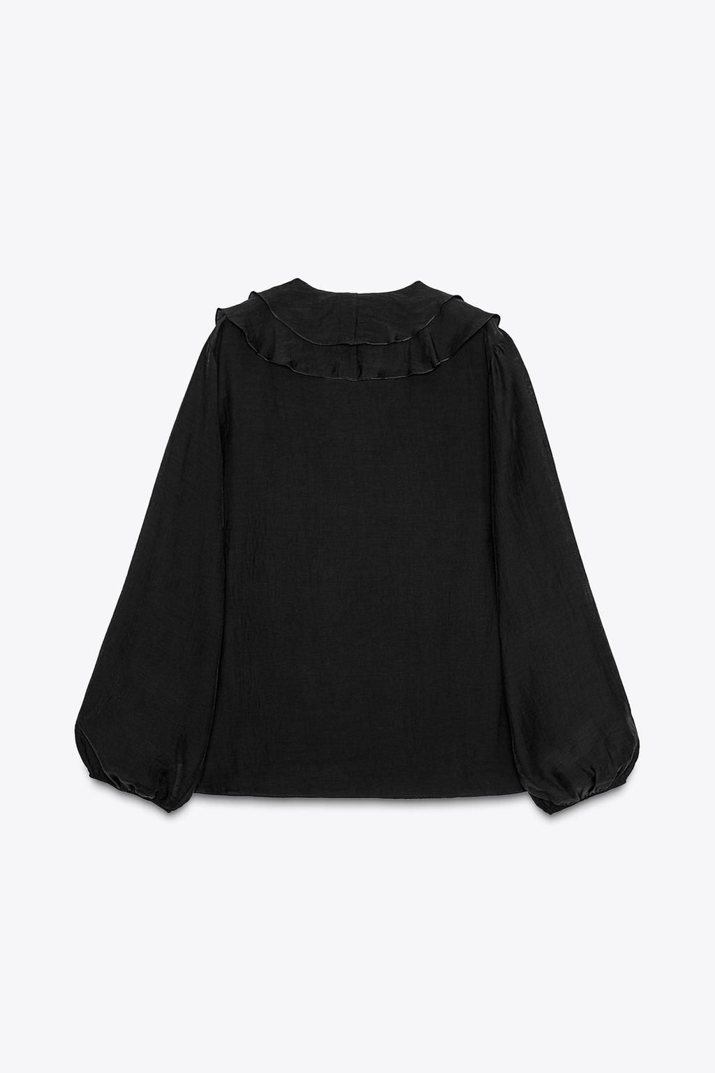 ZW COLLECTION RUFFLED SHIRT - Zara фото 7