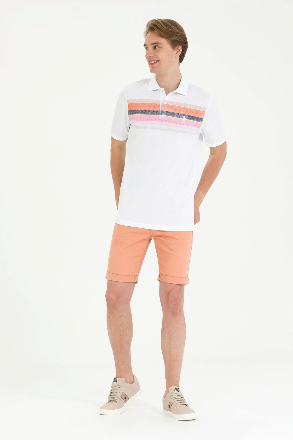 U. S. Polo Assn Мужская футболка с воротником-поло Brick - U.s. polo assn фото 11