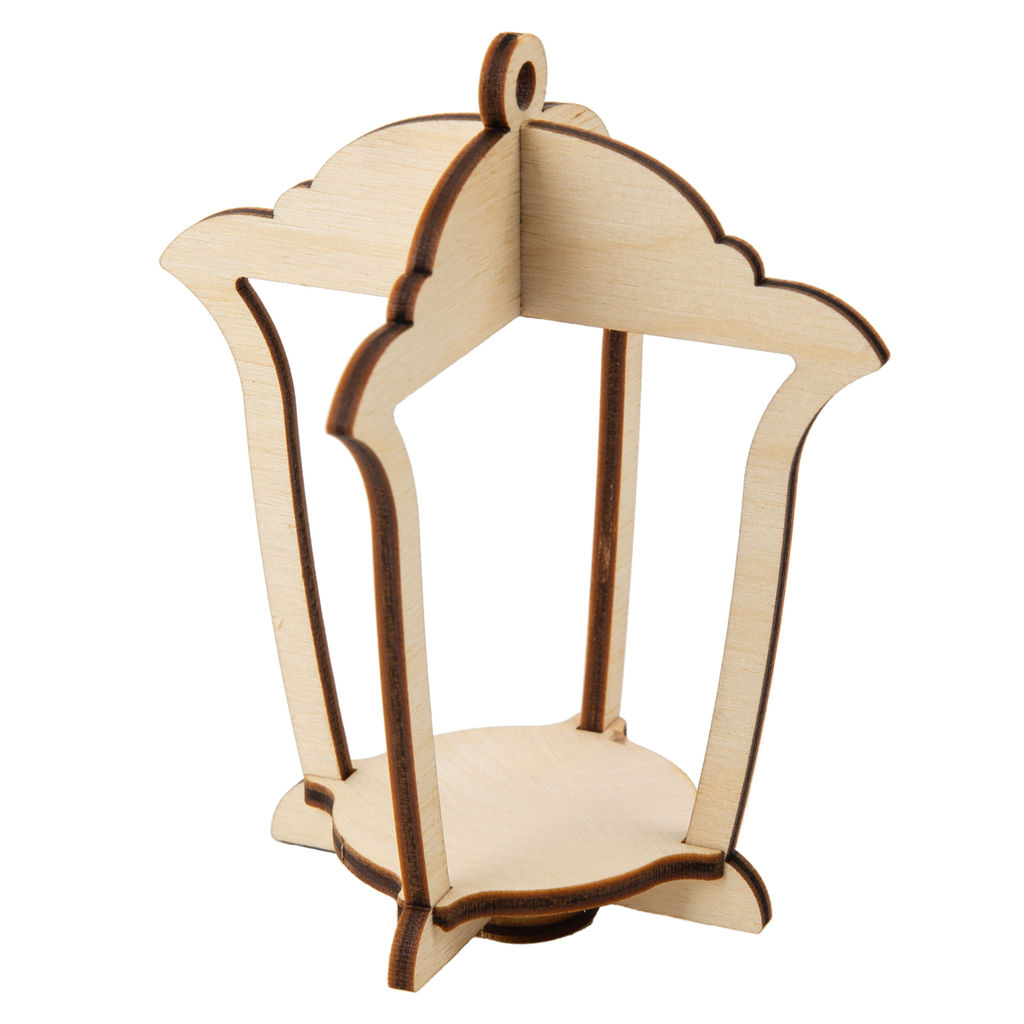 Заготовка для декорирования Mr. Carving КЛ-21 Заготовка Фонарик фанера 10 х 10 х 11 см  фото 3