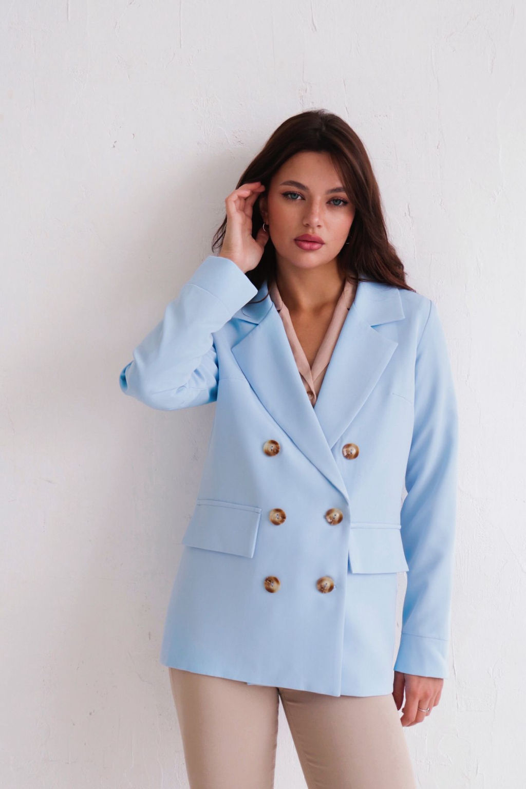 Двубортный жакет с английским воротником - Martichelli фото 155