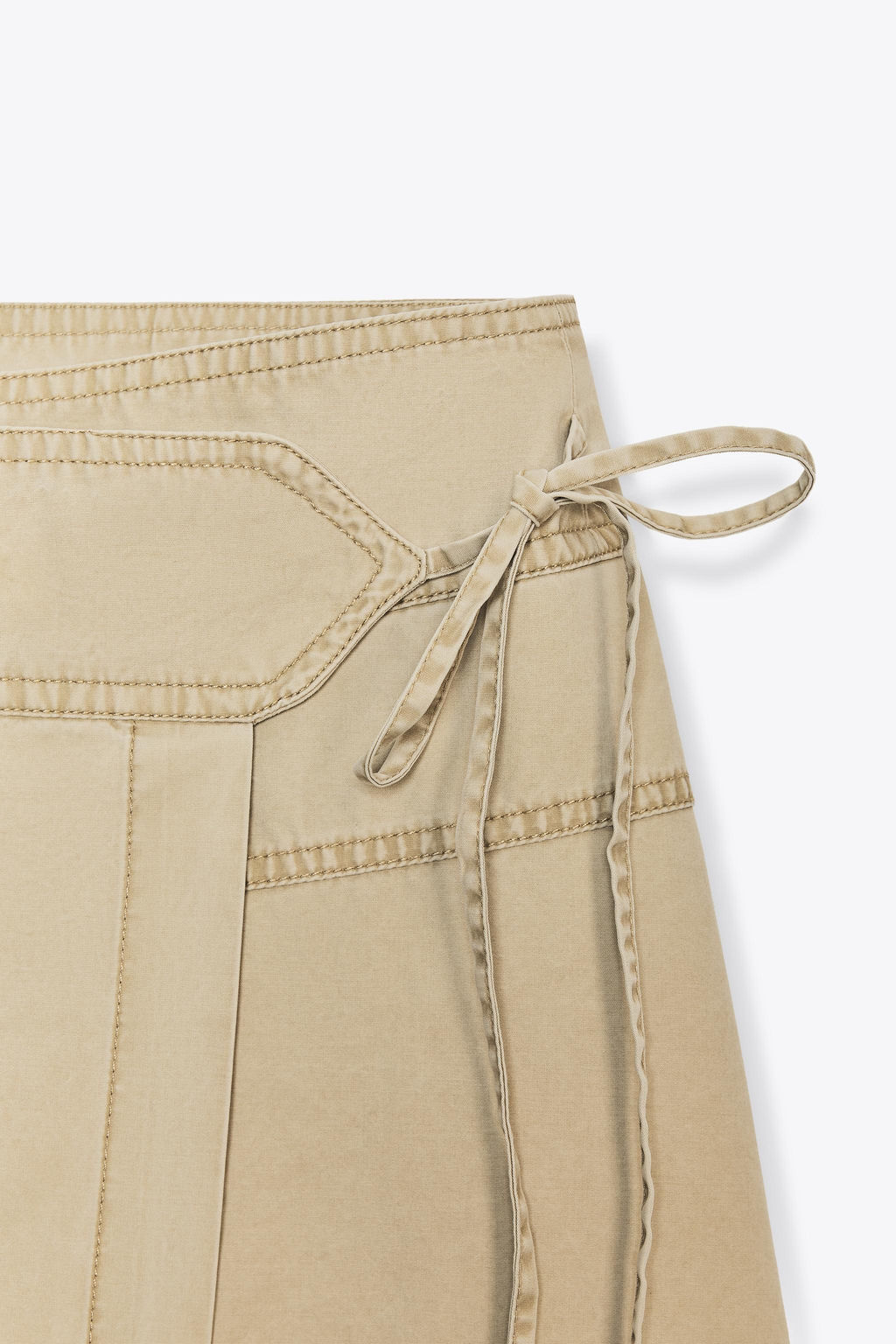 ASYMMETRIC SARONG SKIRT - Zara фото 5