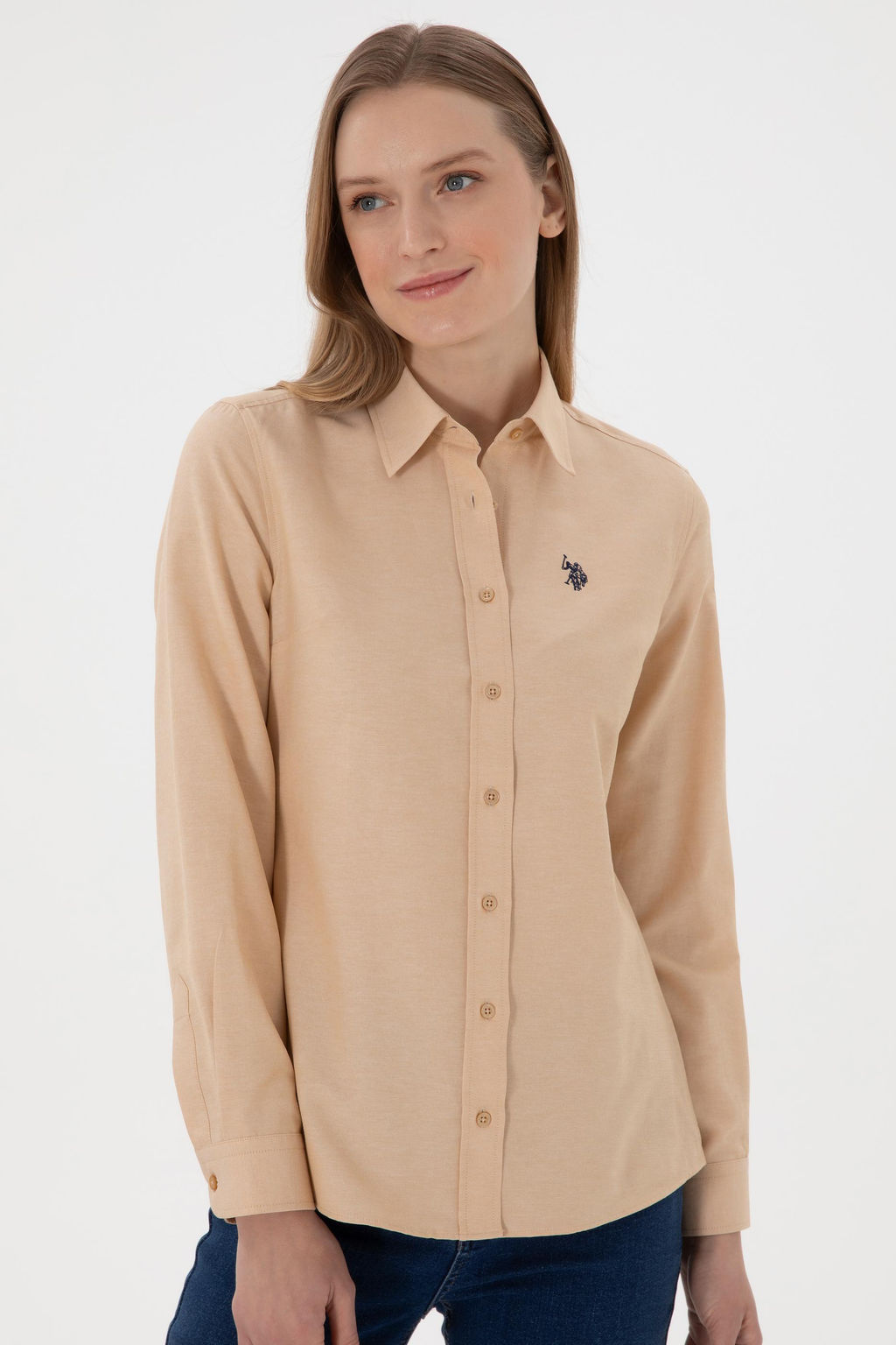 Kad_n Camel Uzun Kollu Basic G_mlek Sepette S_rpriz _ndirim - U.s. polo assn фото 4