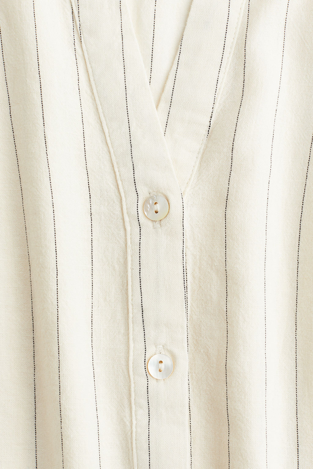 Camisa sin mangas en mezcla de lino - H&m фото 3