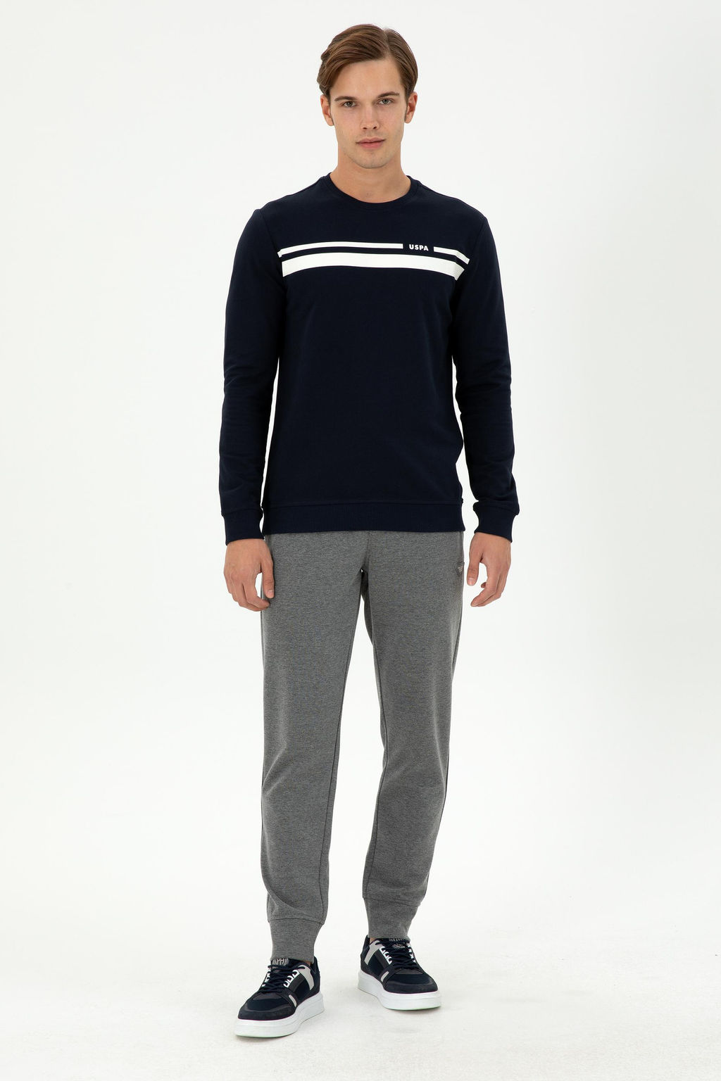 Мужской темно-синий свитшот - U.s. polo assn фото 4