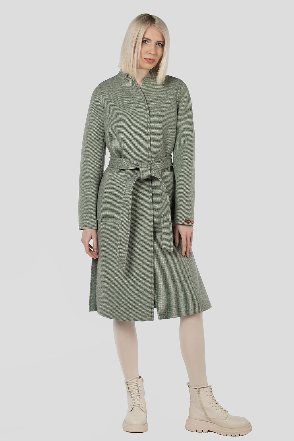 Пальто женское демисезонное (пояс) - El podio фото 8