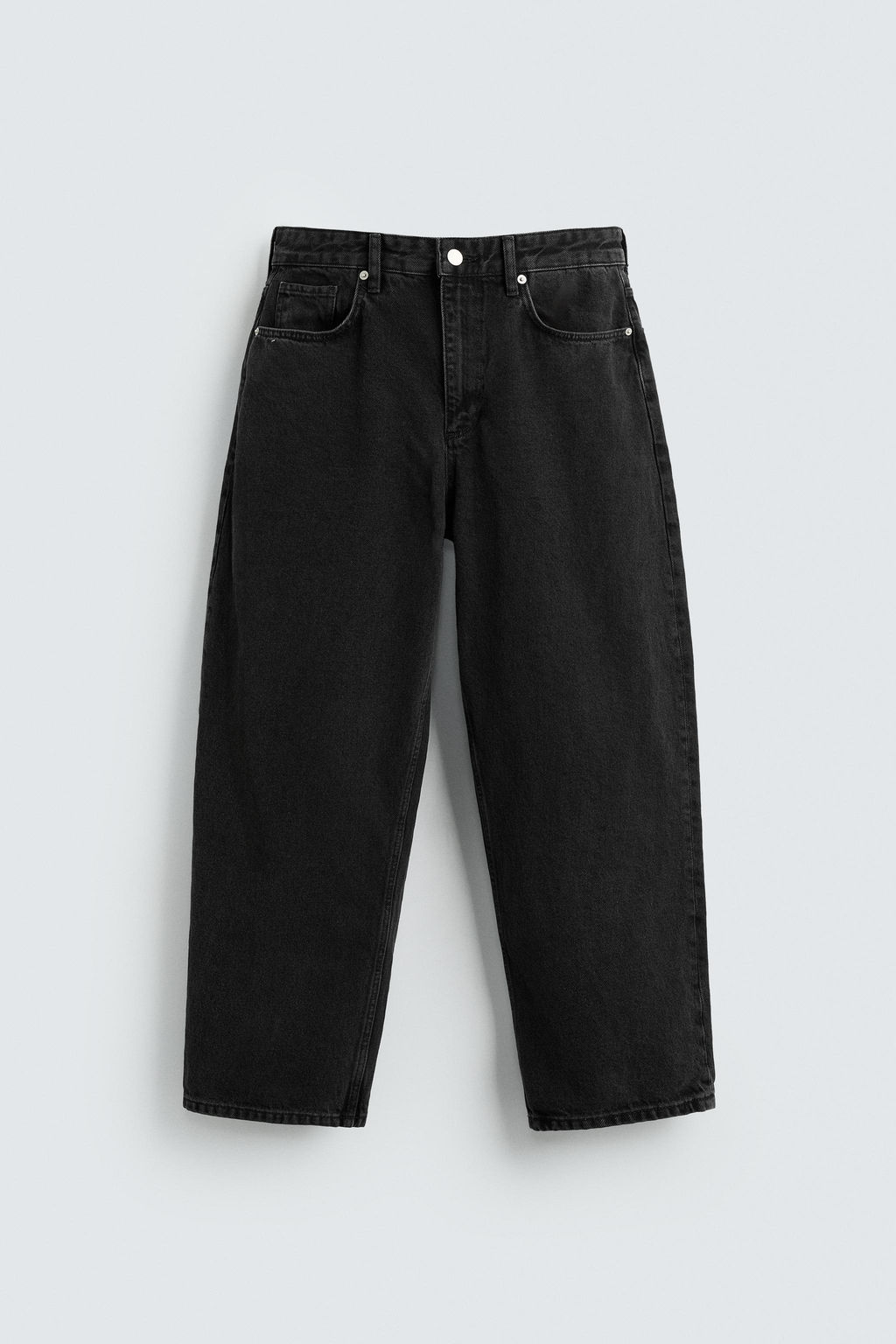 TAPERED WIDE-LEG JEANS - Zara фото 7