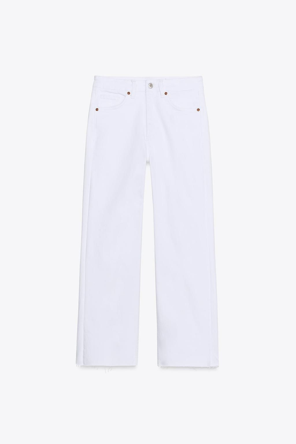 TRF CROPPED FLARE HIGH-WAIST JEANS - Zara фото 24