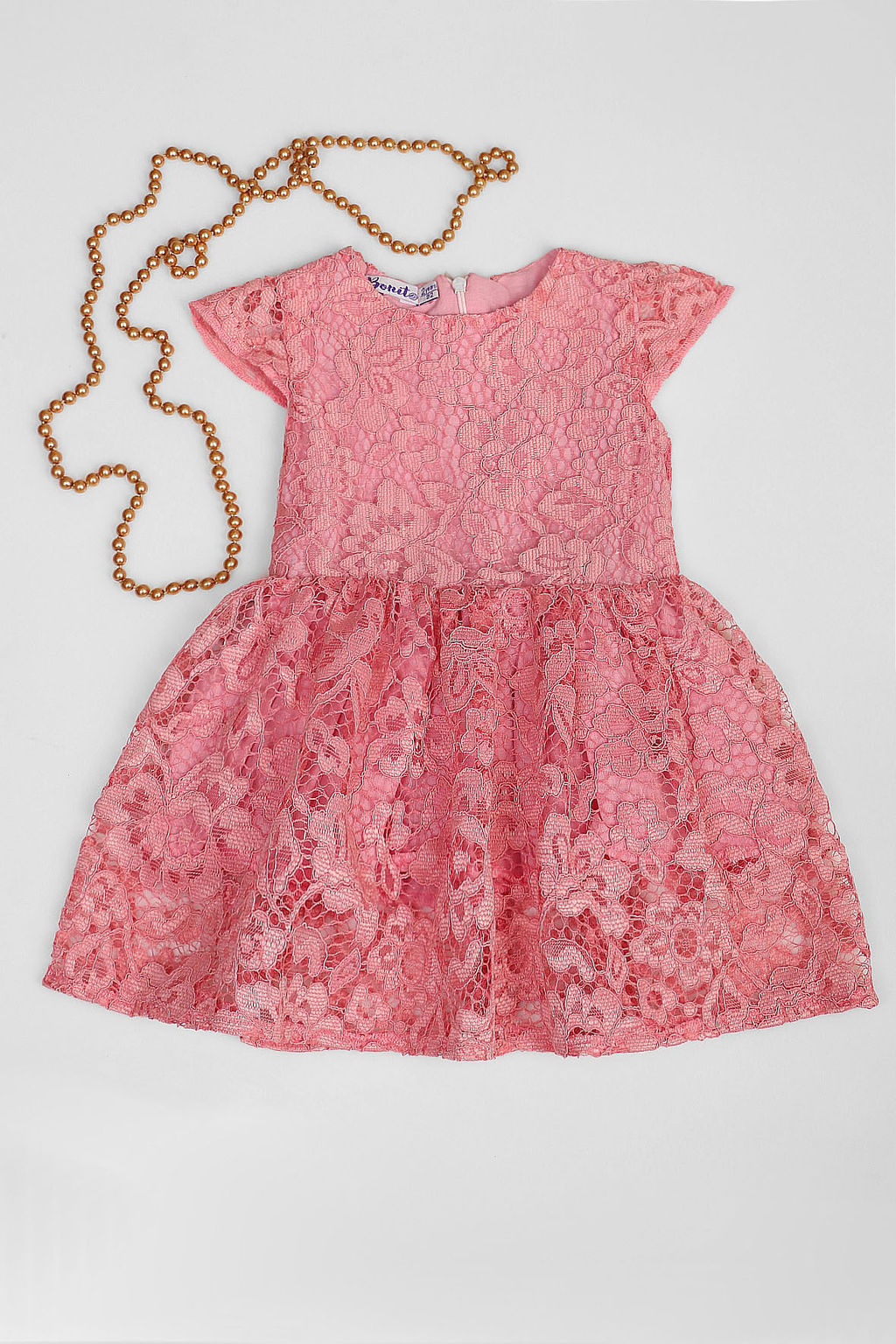 Платье для девочки розовое нарядное - Almond фото 2
