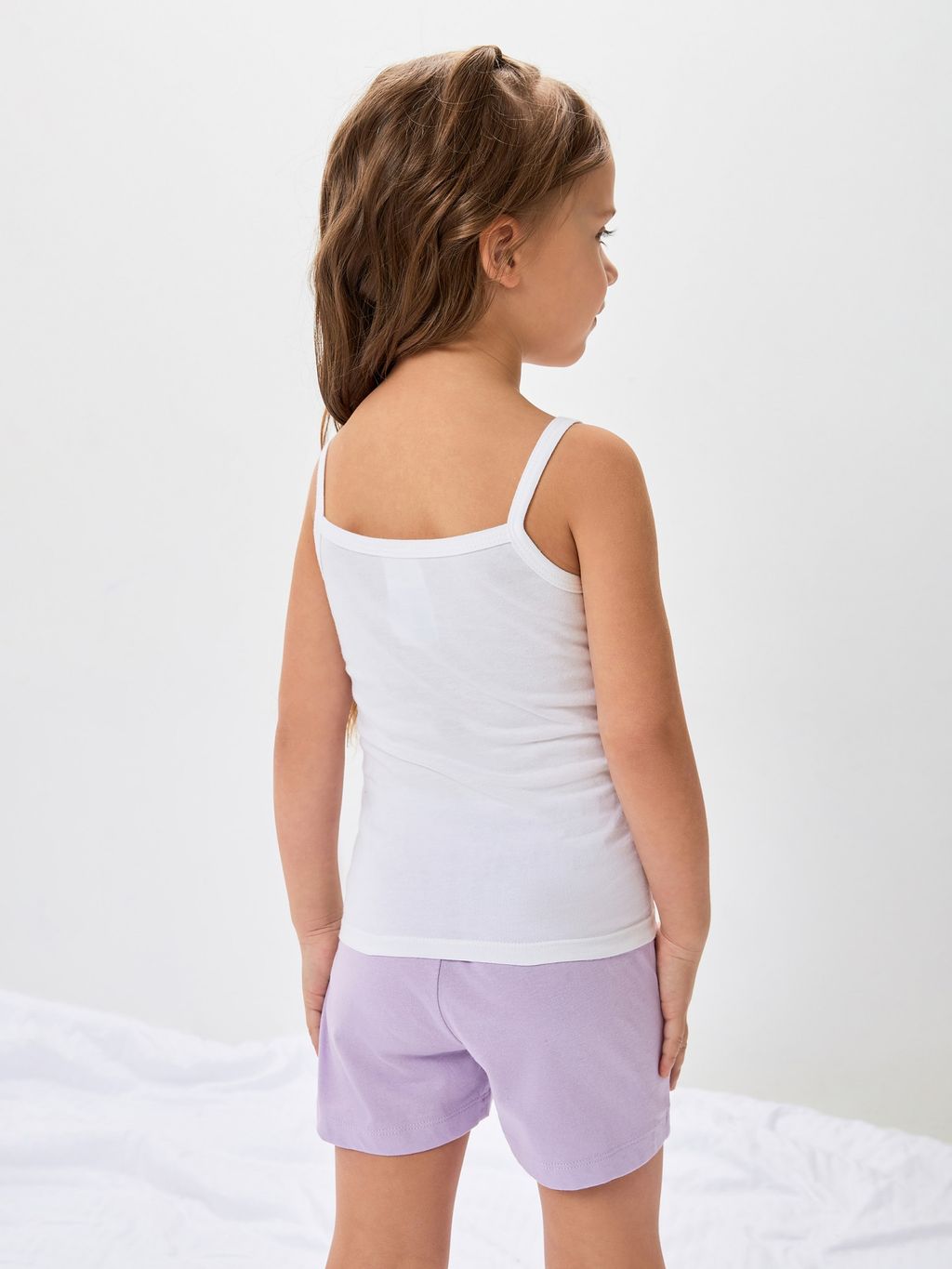 ACOOLA / Майка детская для девочек Brass1 белый  фото 4