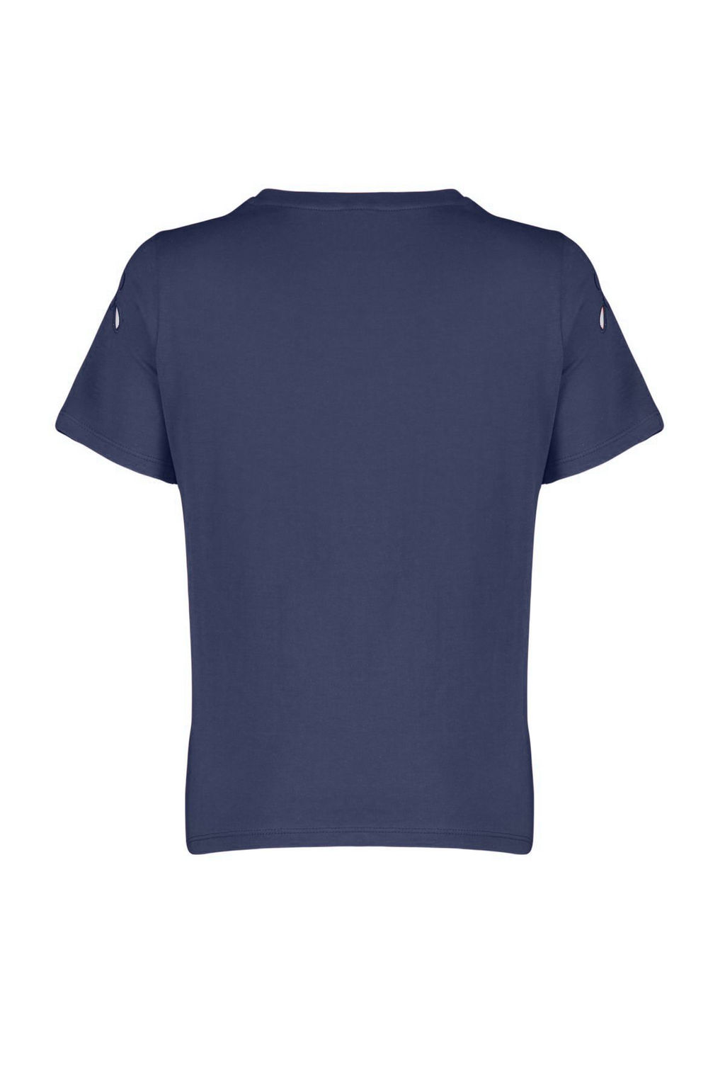 TRENDYOLMILLA Siyah Brode Nak?sl? Basic/Regular Kal?p Orme T-Shirt TWOSS24TS00069  фото 7