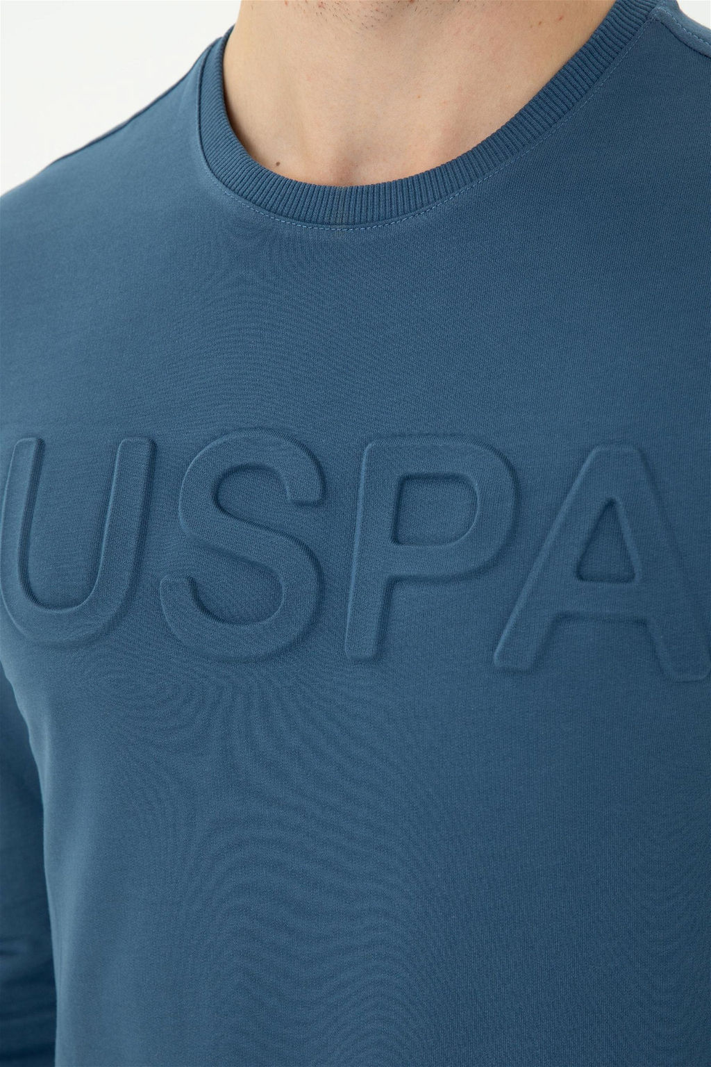 U. S. Polo Assn / Мужской базовый свитшот цвета индиго - U.s. polo assn фото 14