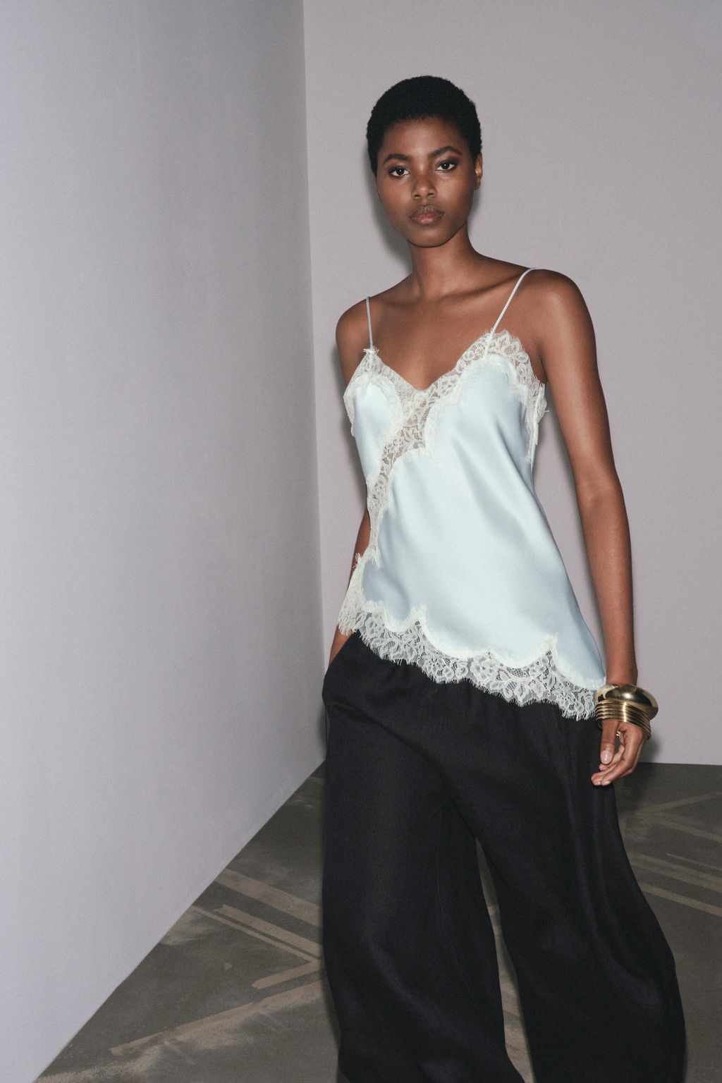 ZW COLLECTION LINEN VOLUME TROUSERS