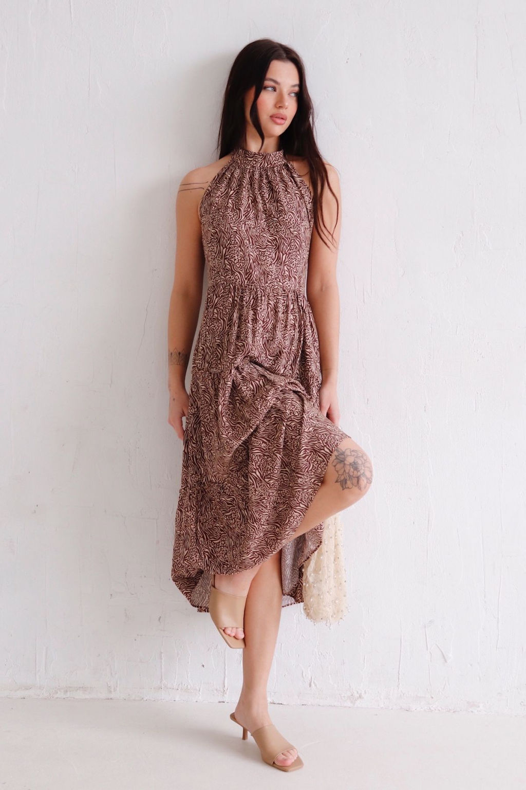 Martichelli Платье-американка коричневое  фото 6