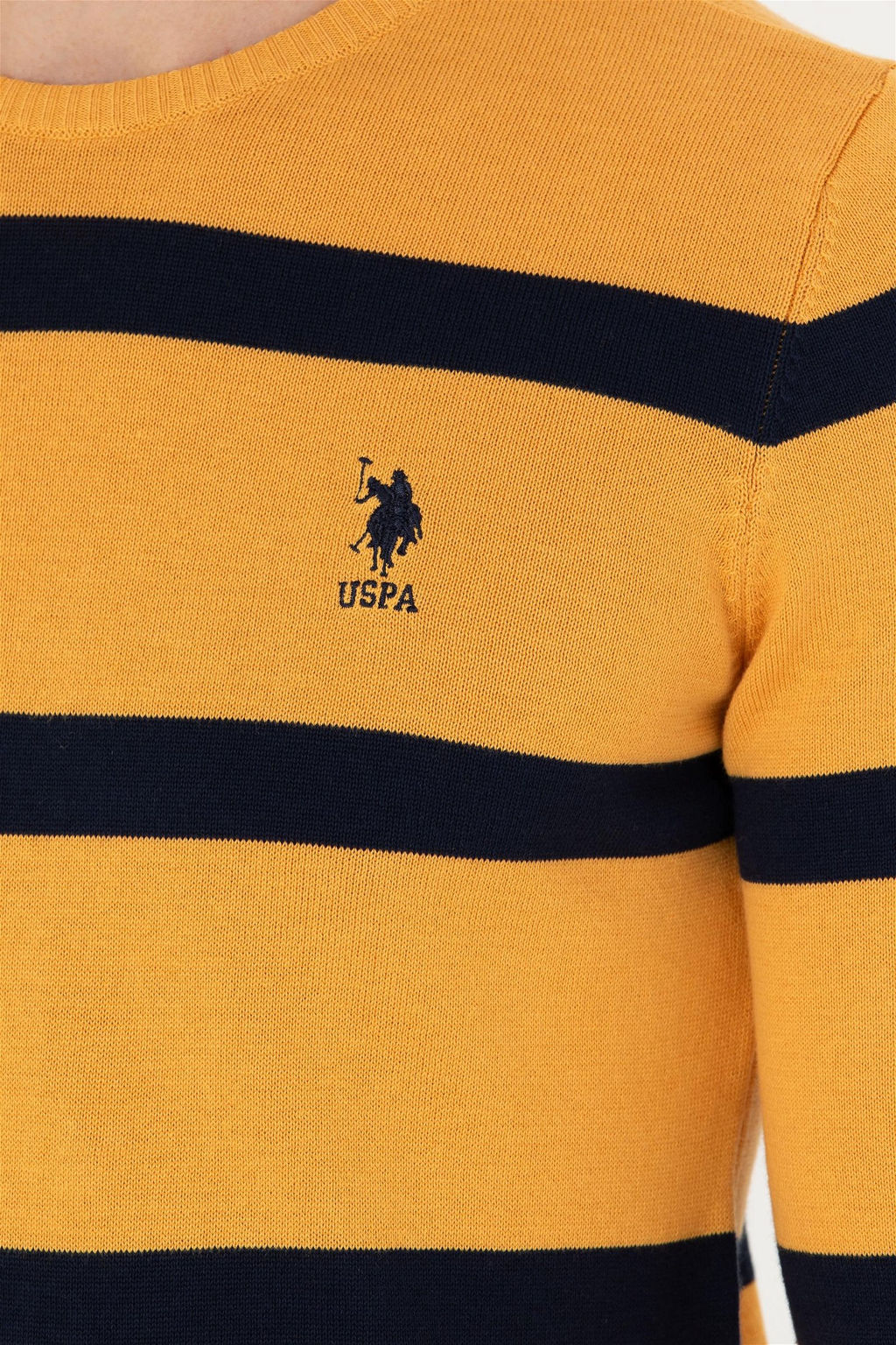 U. S. Polo Assn Мужской горчичный свитер - U.s. polo assn фото 14