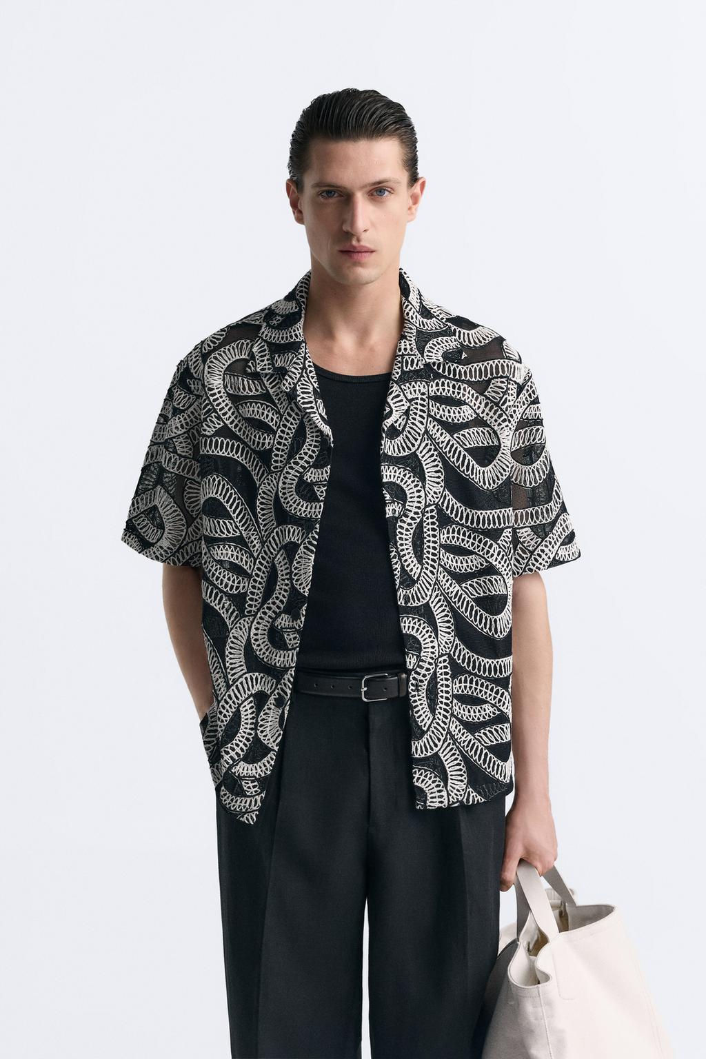 KONTRAST JACQUARD GOMLEK - Zara фото 2