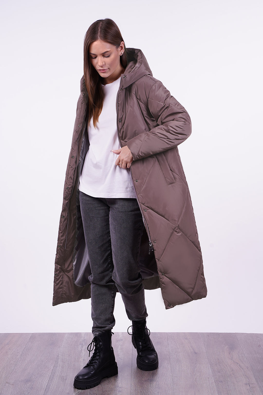 Пальто зимнее / 33788 - Twin tip фото 3