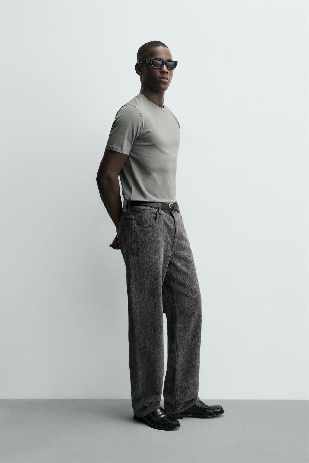 BASIC SLIM FIT T-SHIRT - Zara фото 12