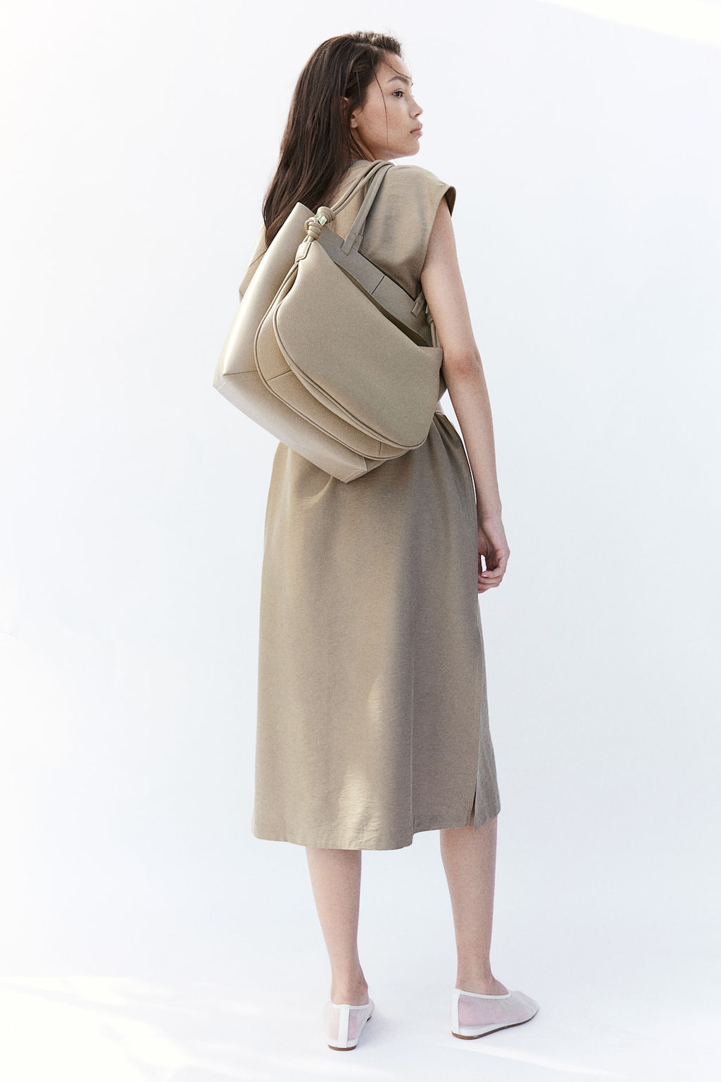 Vestido midi con cinturon - H&m фото 3