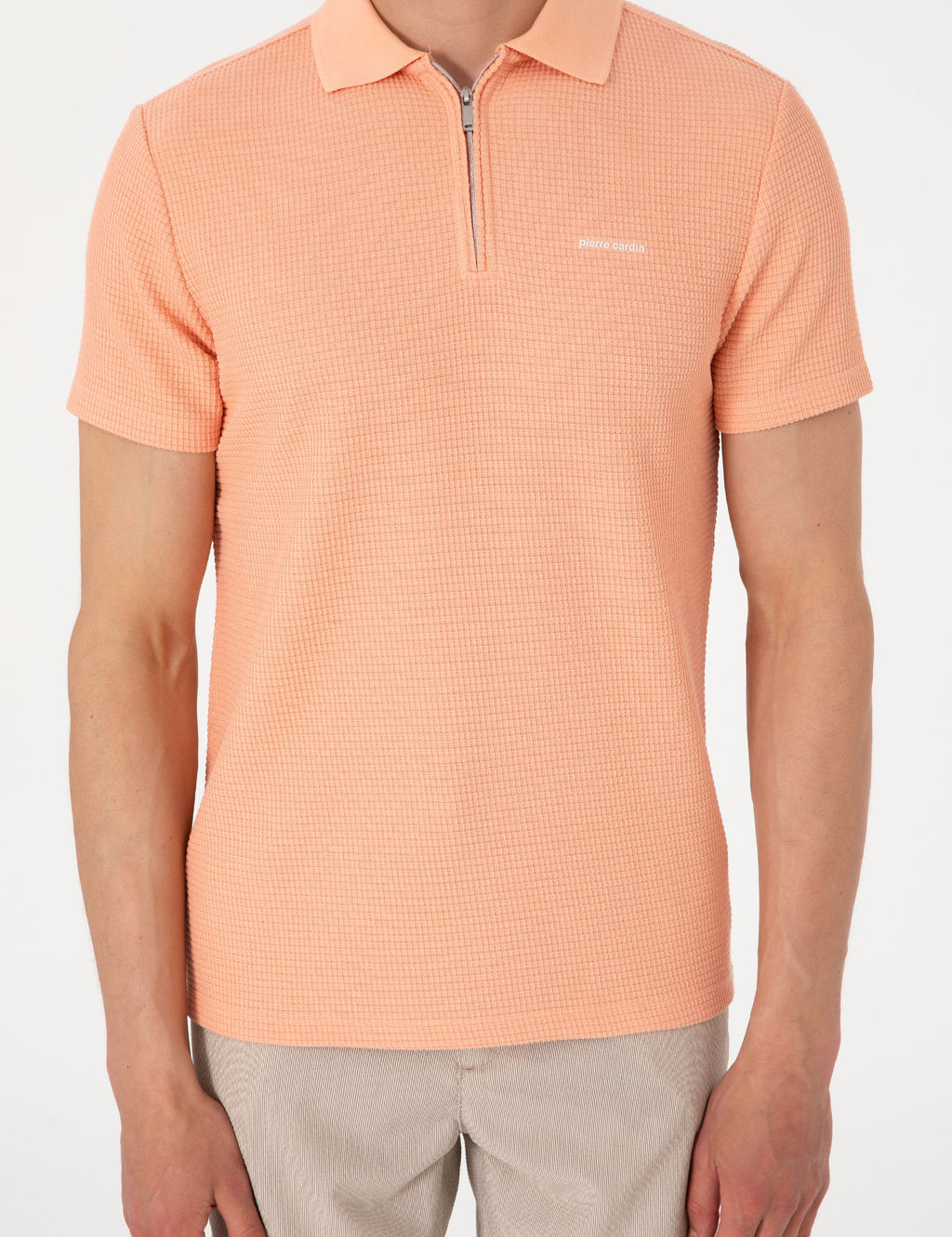 Somon Slim Fit _rme Dokulu Polo Yaka Ti__rt