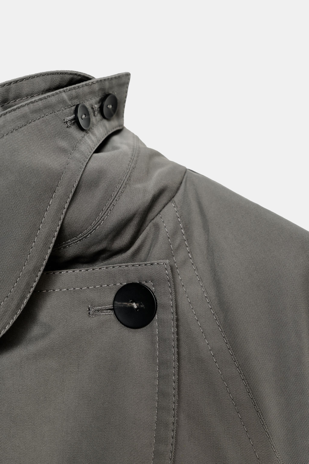 TRENCH OVERSIZE CINTUR?N ZW COLLECTION / Gris / Tostado - Zara фото 6