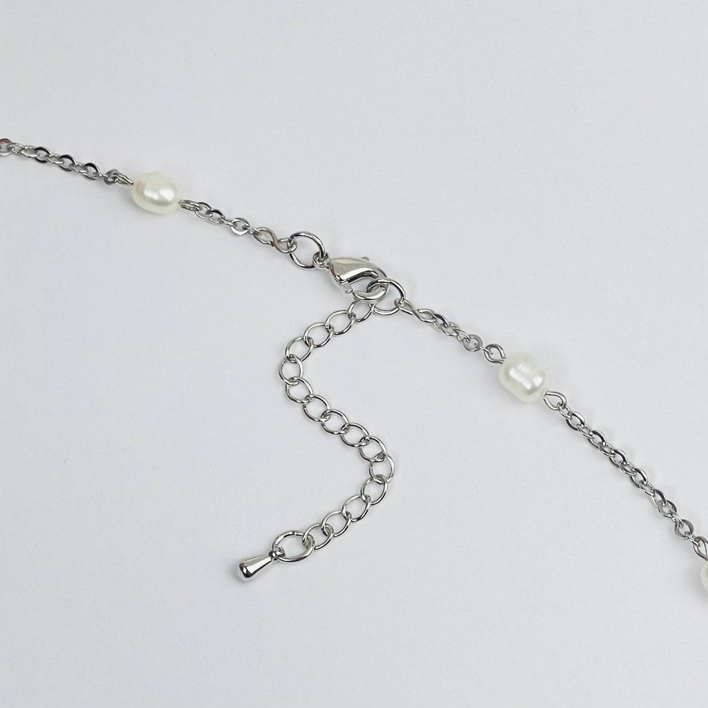 Колье на цепочке с Жемчугом 39 см +