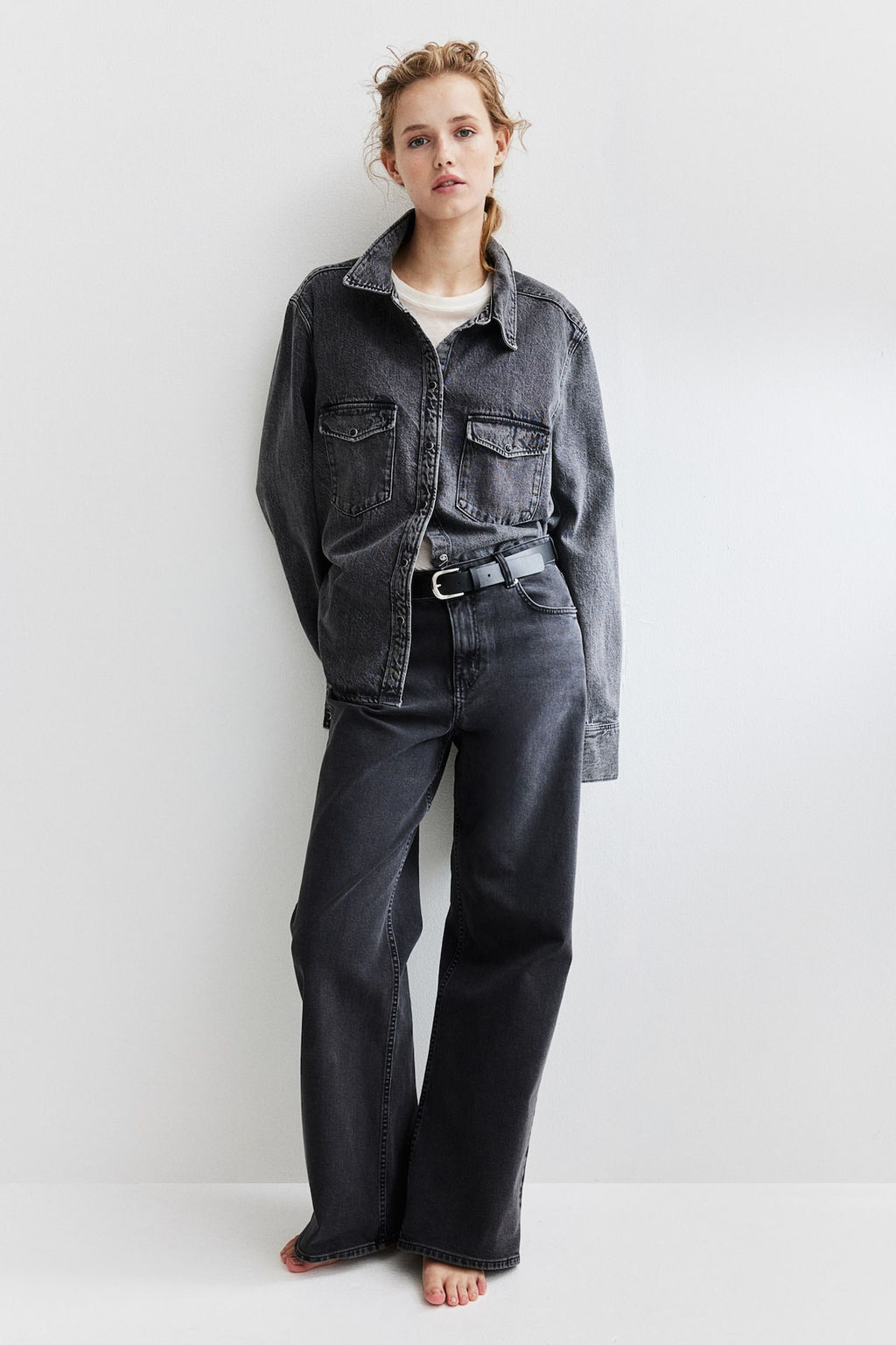 Wide High Jeans - H&m фото 3