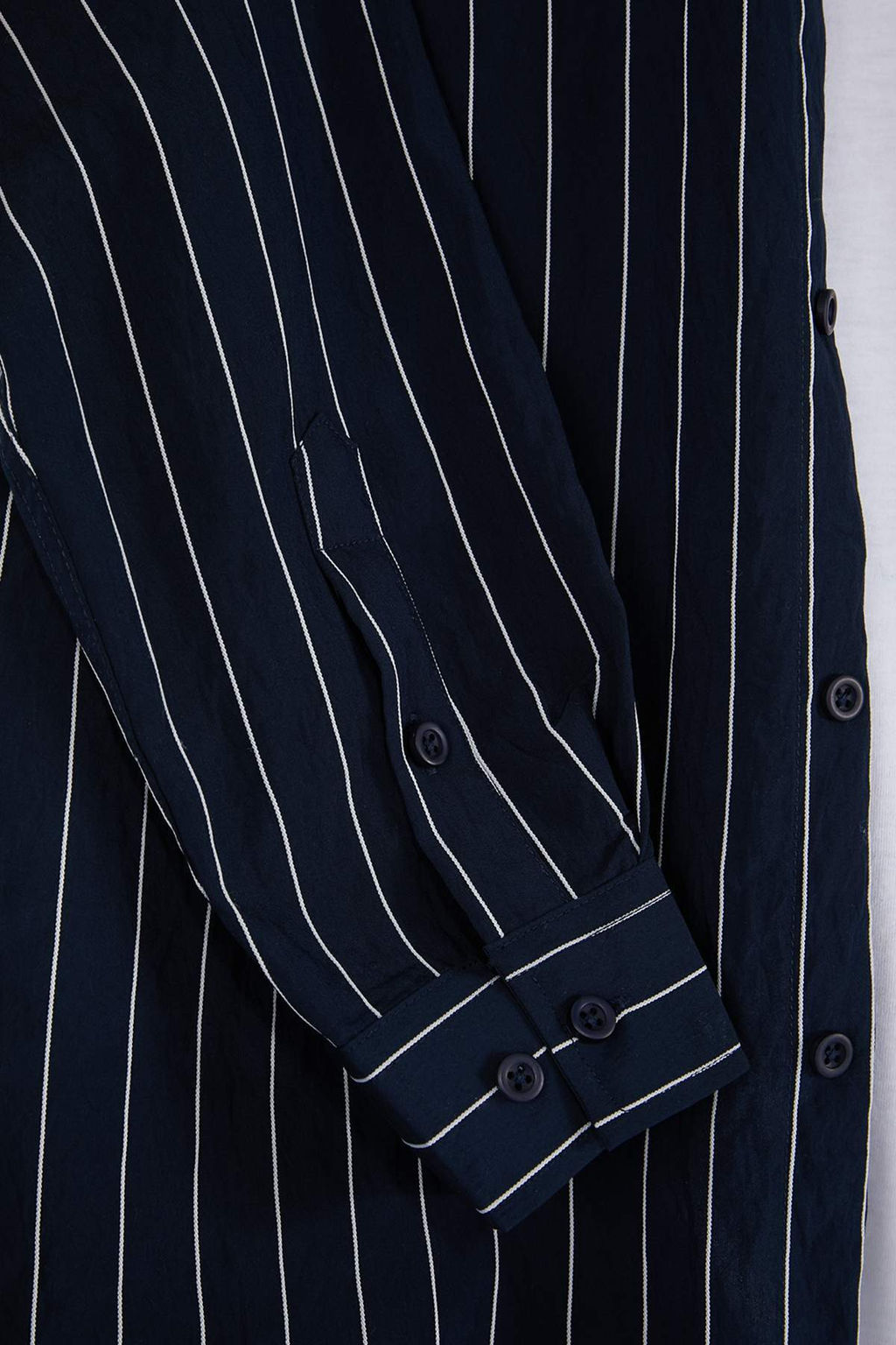 Lacivert Cizgili Regular Erkek Gomlek TMNSS26GO00014