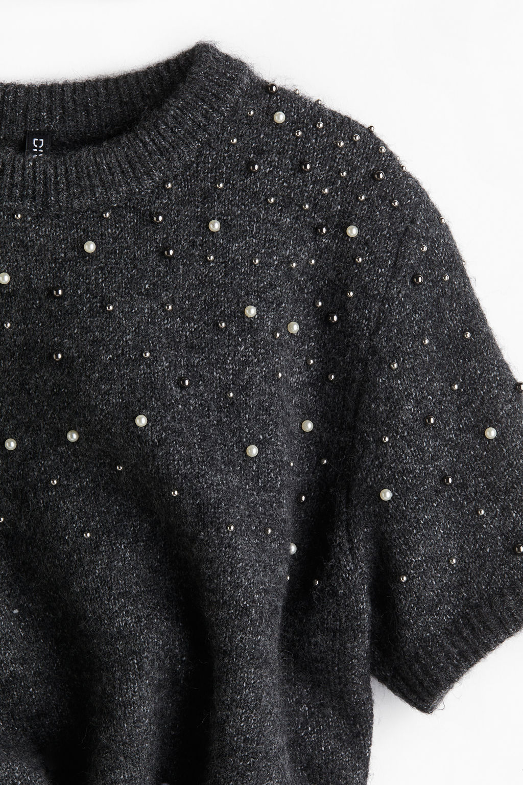 Beaded fine-knit dress - H&m фото 9