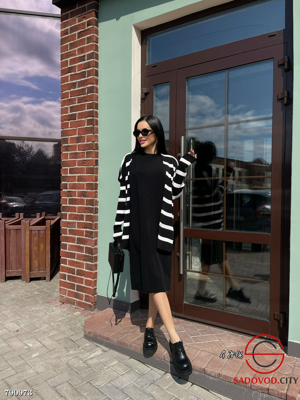 Женское платье с кардиганом