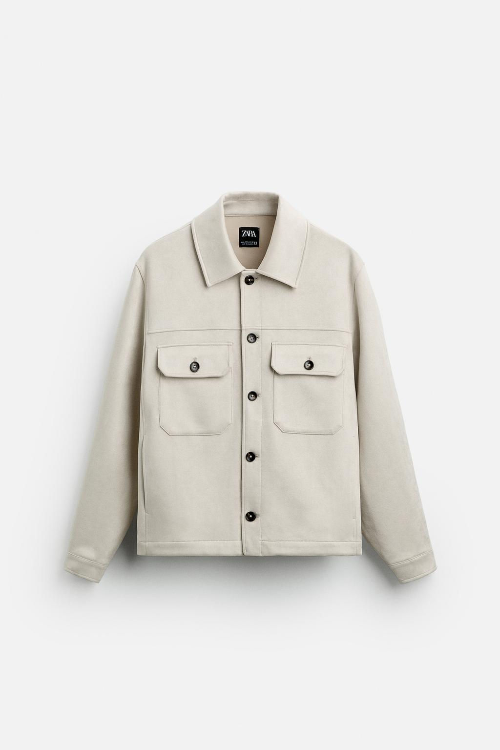 FAUX SUEDE OVERSHIRT - Zara фото 16