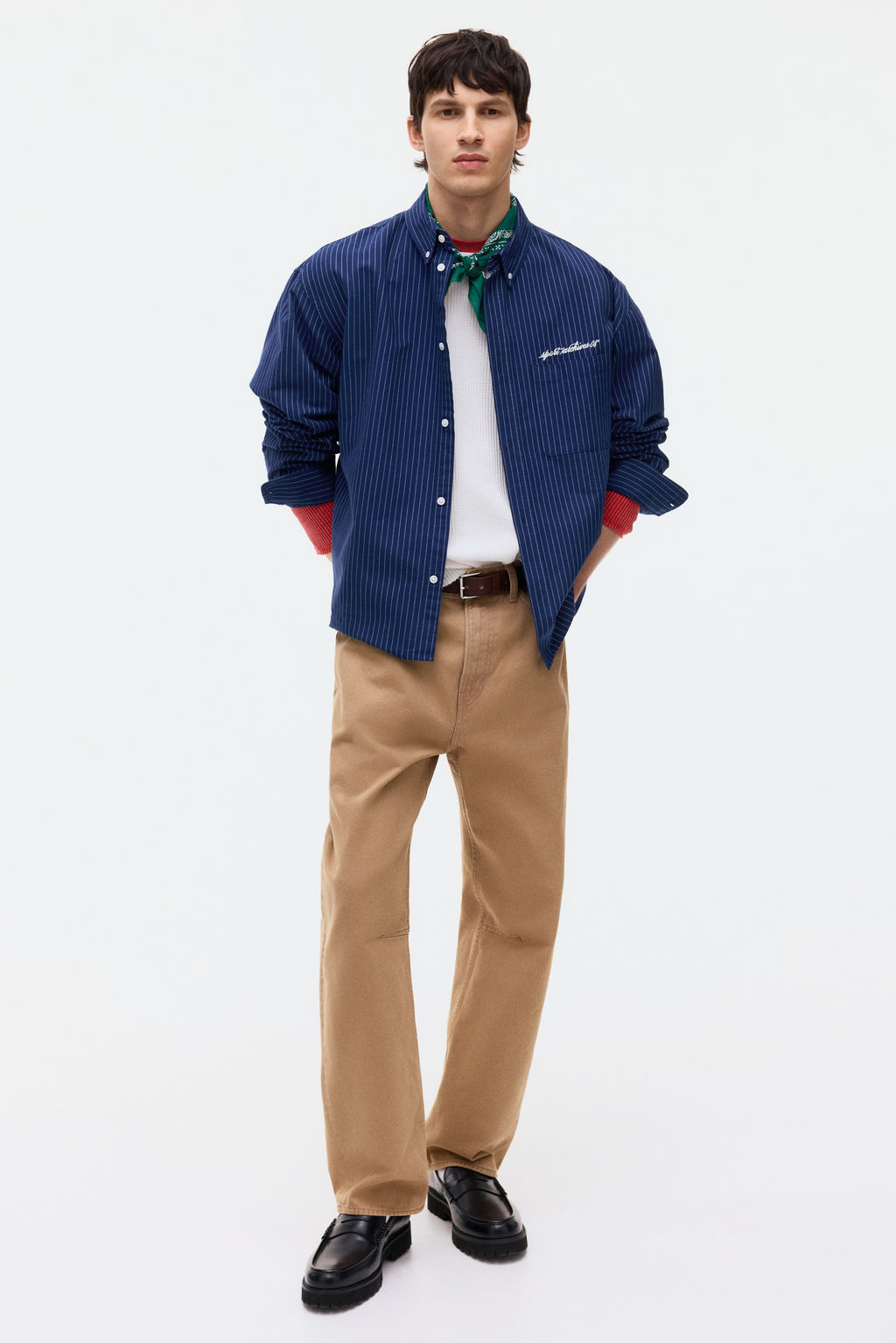 Camisa Oxford Loose Fit - H&m фото 4